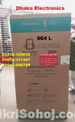 Hisense 664L RC73WC4A1WR Cross Door Refrigerator